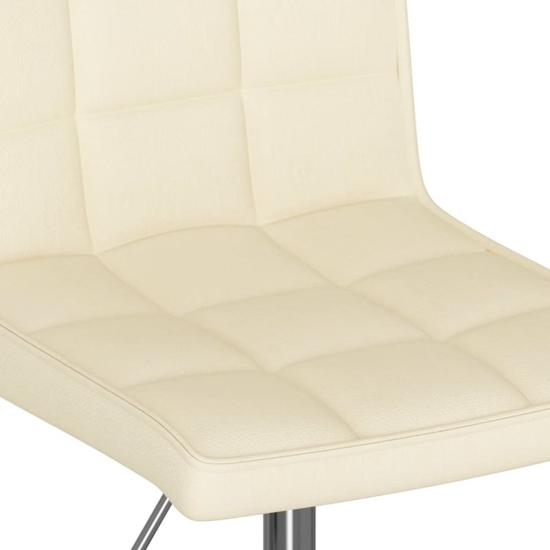 Casa si Gradina - Mobilier - Scaune si fotolii - Scaune - Scaun de bucatarie pivotant, crem, material textil - Infinity.ro