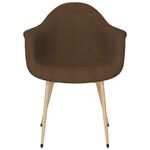 Casa si Gradina - Mobilier - Scaune si fotolii - Scaune - Scaune de masa, 2 buc., maro inchis, material textil - Infinity.ro