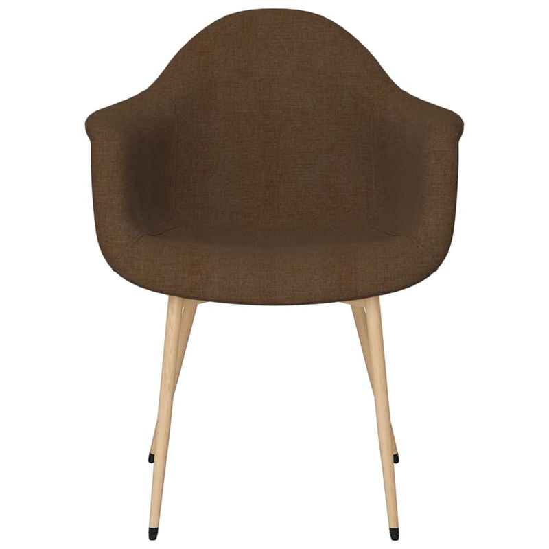 Casa si Gradina - Mobilier - Scaune si fotolii - Scaune - Scaune de masa, 2 buc., maro inchis, material textil - Infinity.ro