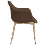 Casa si Gradina - Mobilier - Scaune si fotolii - Scaune - Scaune de masa, 2 buc., maro inchis, material textil - Infinity.ro