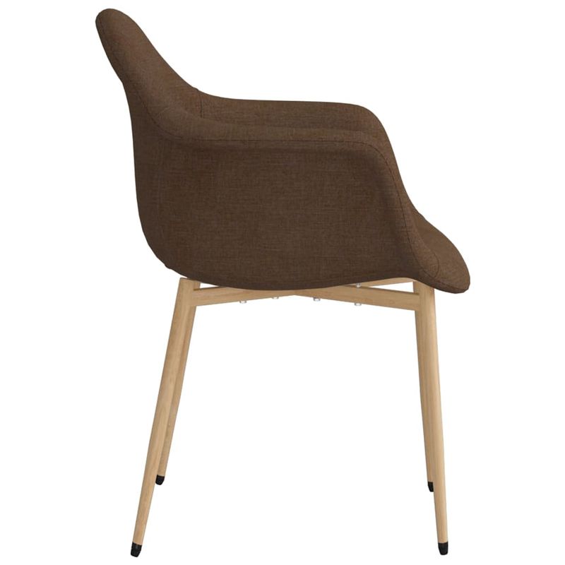 Casa si Gradina - Mobilier - Scaune si fotolii - Scaune - Scaune de masa, 2 buc., maro inchis, material textil - Infinity.ro
