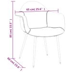 Casa si Gradina - Mobilier - Scaune si fotolii - Scaune - Scaune de masa, 2 buc., maro inchis, material textil - Infinity.ro