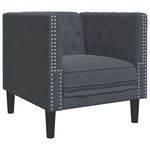 Casa si Gradina - Mobilier - Canapele si coltare - Canapele - Set de canapea 3 pcs Gri inchis Catifea - Infinity.ro
