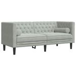 Casa si Gradina - Mobilier - Canapele si coltare - Canapele - Set de canapea 2 pcs Gri deschis Catifea - Infinity.ro