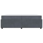 Casa si Gradina - Mobilier - Paturi si accesorii - Paturi - Cadru de pat cu saltea Gri inchis 200 x 200 cm Catifea - Infinity.ro