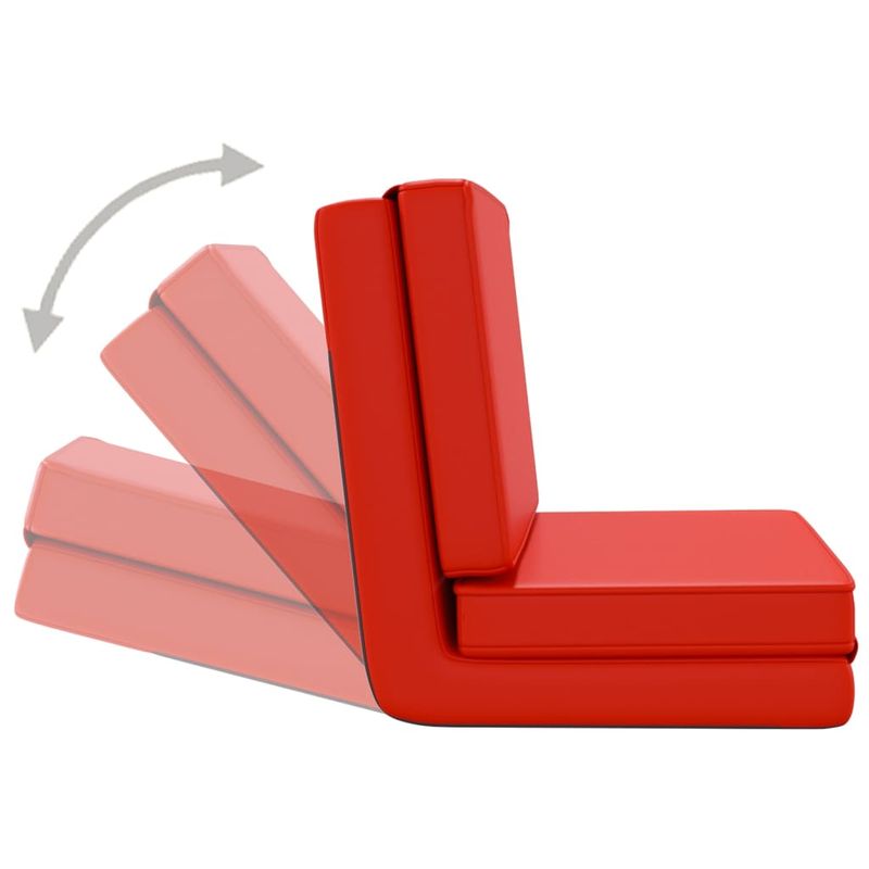 Casa si Gradina - Mobilier - Scaune si fotolii - Scaune - Scaun de podea pliabil, rosu, piele ecologica - Infinity.ro