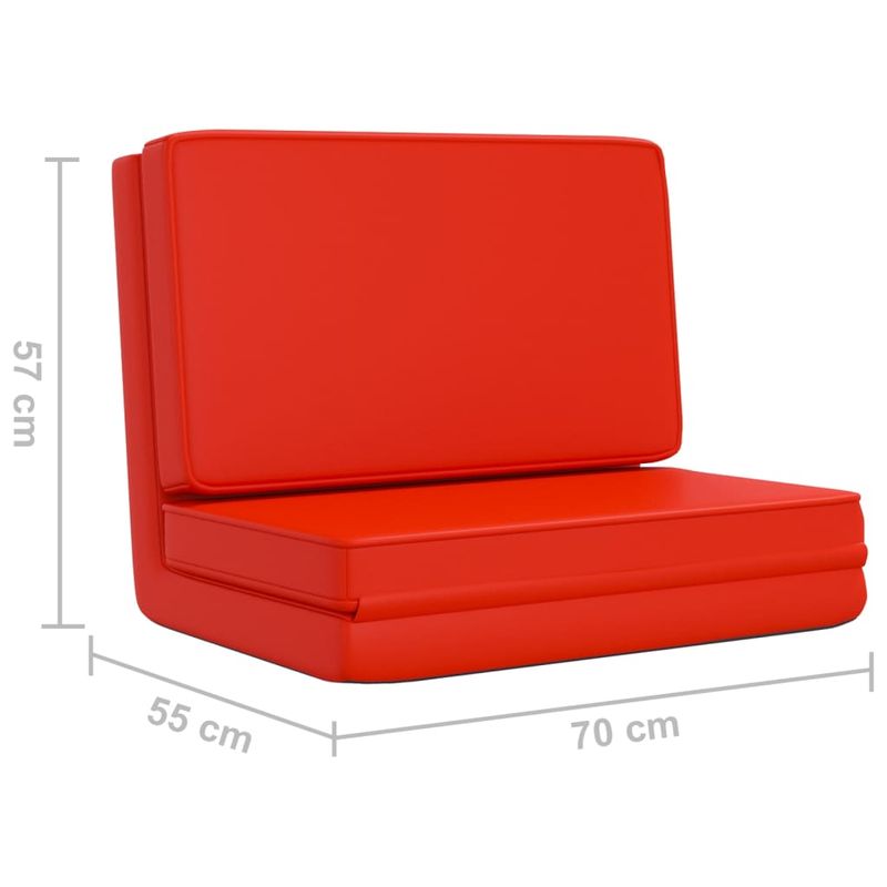 Casa si Gradina - Mobilier - Scaune si fotolii - Scaune - Scaun de podea pliabil, rosu, piele ecologica - Infinity.ro