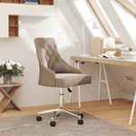 Casa si Gradina - Mobilier - Scaune si fotolii - Scaune - Scaun de birou pivotant, gri taupe, material textil - Infinity.ro
