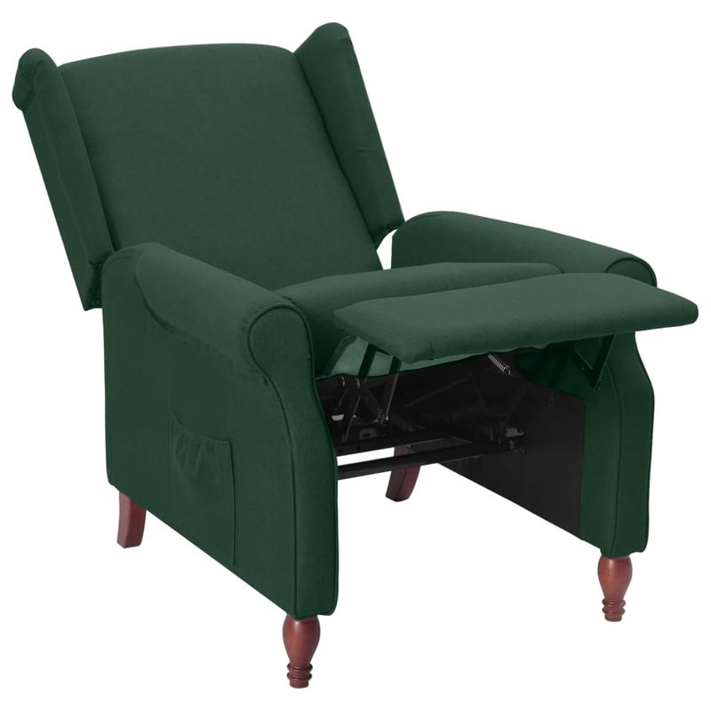 Casa si Gradina - Mobilier - Scaune si fotolii - Fotolii - Fotoliu rabatabil, verde inchis, material textil - Infinity.ro