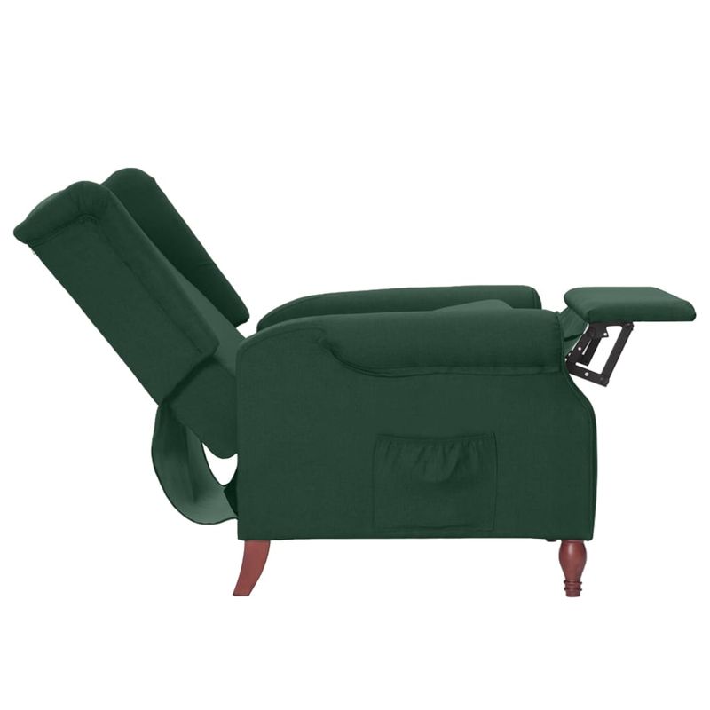 Casa si Gradina - Mobilier - Scaune si fotolii - Fotolii - Fotoliu rabatabil, verde inchis, material textil - Infinity.ro