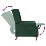 Casa si Gradina - Mobilier - Scaune si fotolii - Fotolii - Fotoliu rabatabil, verde inchis, material textil - Infinity.ro