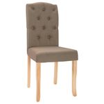 Casa si Gradina - Mobilier - Scaune si fotolii - Scaune - Scaune de bucatarie, 4 buc., gri taupe, material textil - Infinity.ro