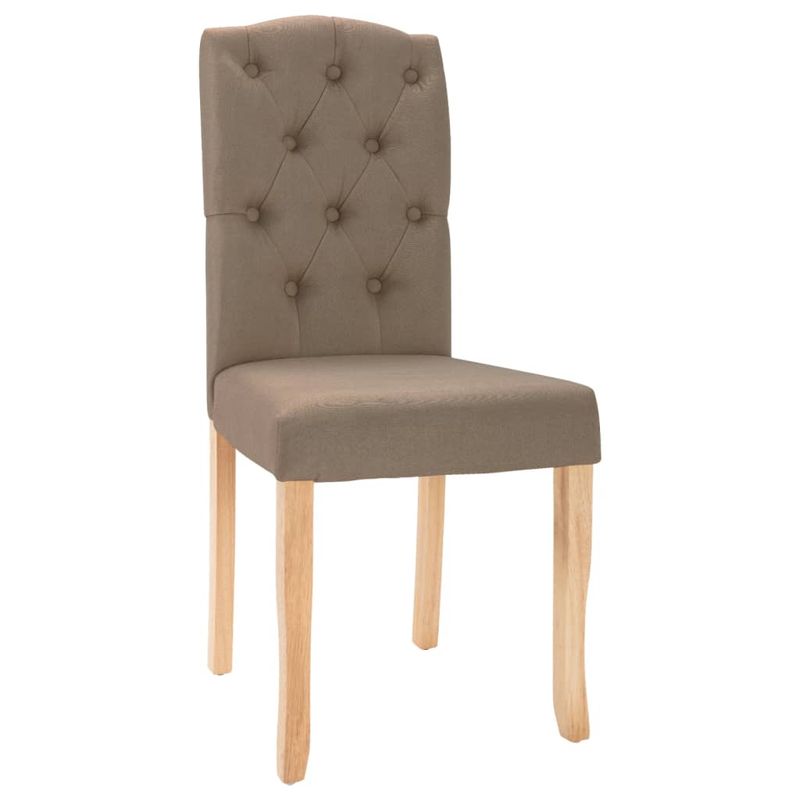 Casa si Gradina - Mobilier - Scaune si fotolii - Scaune - Scaune de bucatarie, 4 buc., gri taupe, material textil - Infinity.ro