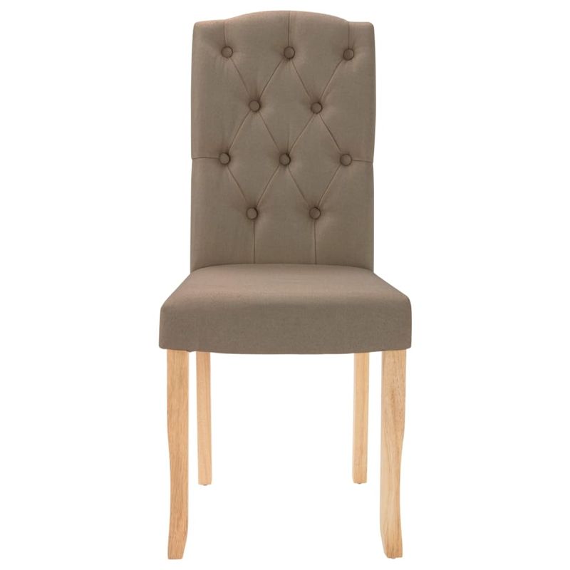 Casa si Gradina - Mobilier - Scaune si fotolii - Scaune - Scaune de bucatarie, 4 buc., gri taupe, material textil - Infinity.ro