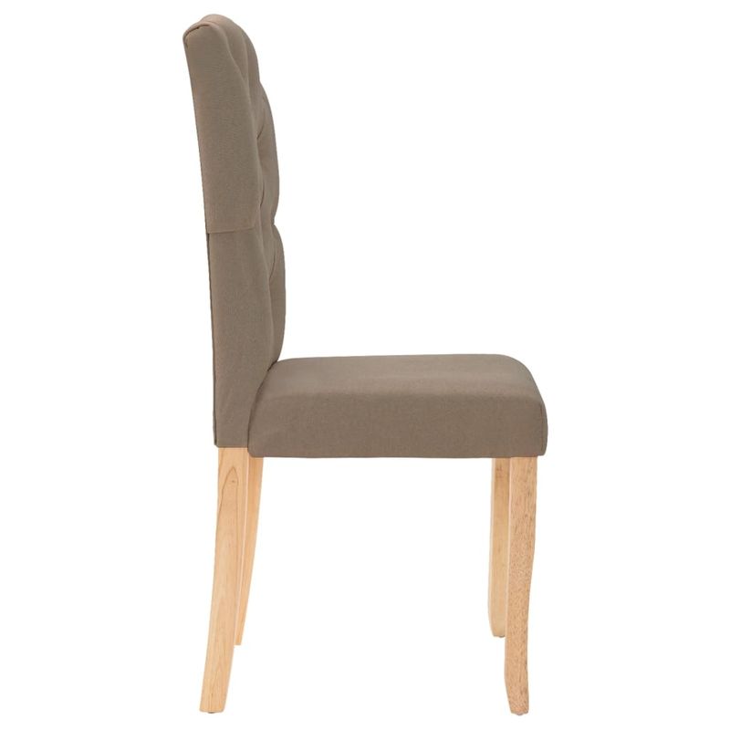 Casa si Gradina - Mobilier - Scaune si fotolii - Scaune - Scaune de bucatarie, 4 buc., gri taupe, material textil - Infinity.ro