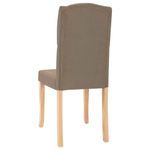 Casa si Gradina - Mobilier - Scaune si fotolii - Scaune - Scaune de bucatarie, 4 buc., gri taupe, material textil - Infinity.ro