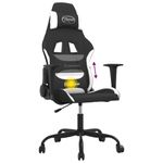 PC, gaming si accesorii - Gaming - Accesorii gaming - Scaune gaming - Scaun de gaming cu masaj, negru si alb, material textil - Infinity.ro