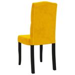 Casa si Gradina - Mobilier - Scaune si fotolii - Scaune - Scaune de bucatarie, 2 buc., galben, catifea - Infinity.ro