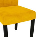 Casa si Gradina - Mobilier - Scaune si fotolii - Scaune - Scaune de bucatarie, 2 buc., galben, catifea - Infinity.ro
