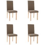 Casa si Gradina - Mobilier - Scaune si fotolii - Scaune - Scaune de bucatarie, 4 buc., gri taupe, material textil - Infinity.ro