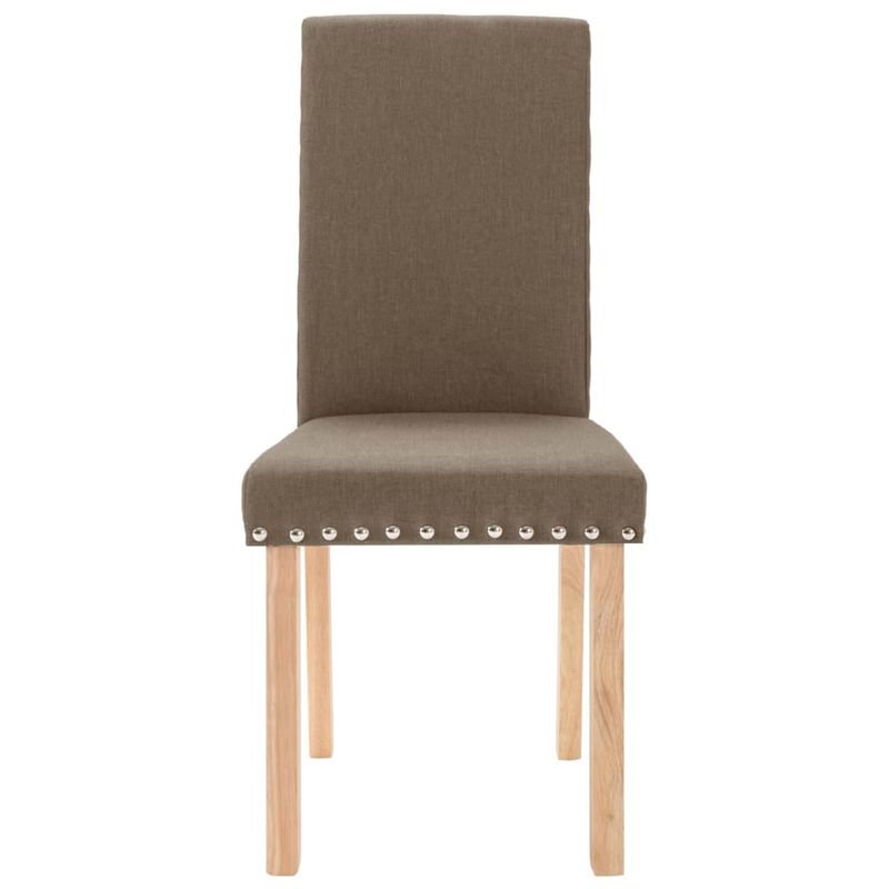 Casa si Gradina - Mobilier - Scaune si fotolii - Scaune - Scaune de bucatarie, 4 buc., gri taupe, material textil - Infinity.ro