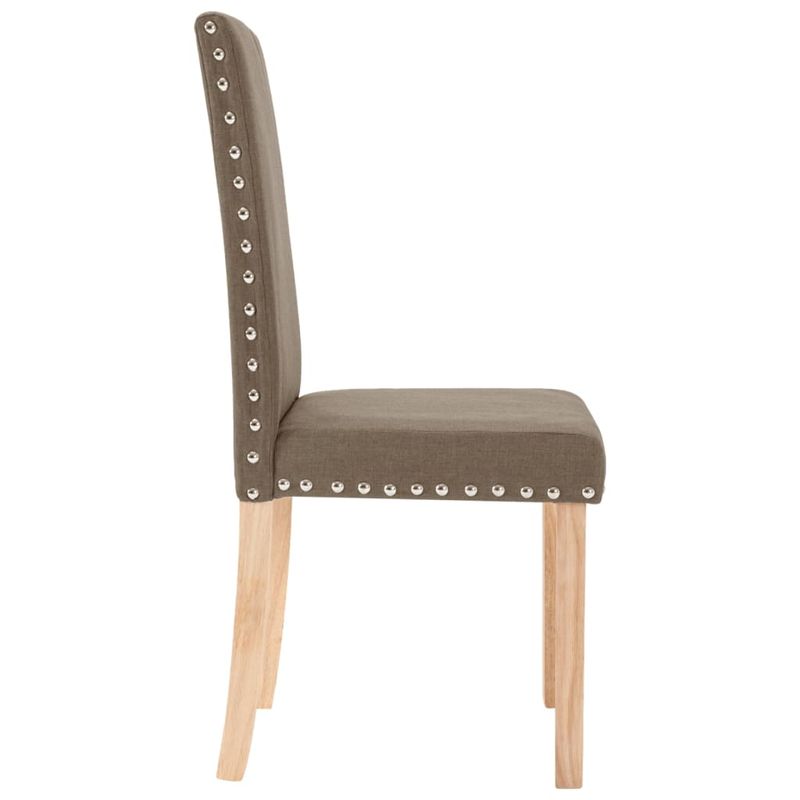 Casa si Gradina - Mobilier - Scaune si fotolii - Scaune - Scaune de bucatarie, 4 buc., gri taupe, material textil - Infinity.ro