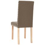 Casa si Gradina - Mobilier - Scaune si fotolii - Scaune - Scaune de bucatarie, 4 buc., gri taupe, material textil - Infinity.ro