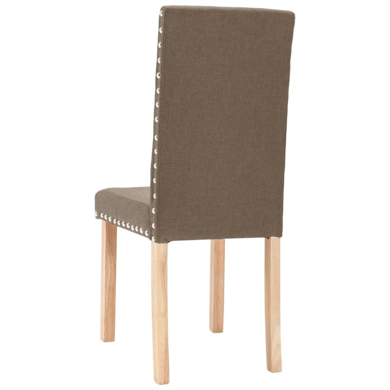 Casa si Gradina - Mobilier - Scaune si fotolii - Scaune - Scaune de bucatarie, 4 buc., gri taupe, material textil - Infinity.ro