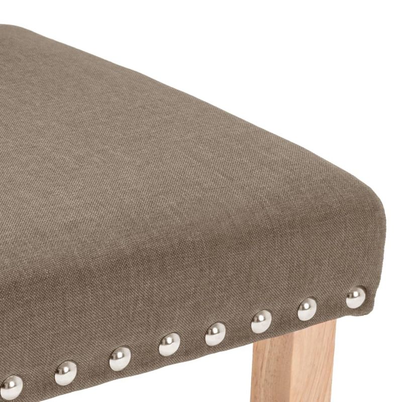 Casa si Gradina - Mobilier - Scaune si fotolii - Scaune - Scaune de bucatarie, 4 buc., gri taupe, material textil - Infinity.ro