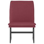 Casa si Gradina - Mobilier - Scaune si fotolii - Fotolii - Fotoliu de relaxare, rosu vin, 52x75x76 cm, material textil - Infinity.ro