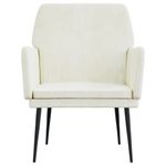 Casa si Gradina - Mobilier - Scaune si fotolii - Fotolii - Fotoliu, crem, 62x79x79 cm, catifea - Infinity.ro