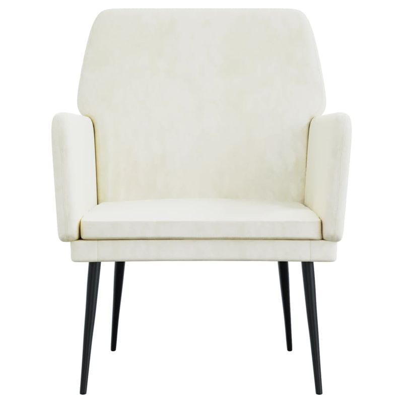 Casa si Gradina - Mobilier - Scaune si fotolii - Fotolii - Fotoliu, crem, 62x79x79 cm, catifea - Infinity.ro