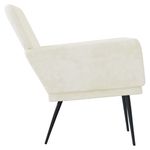 Casa si Gradina - Mobilier - Scaune si fotolii - Fotolii - Fotoliu, crem, 62x79x79 cm, catifea - Infinity.ro