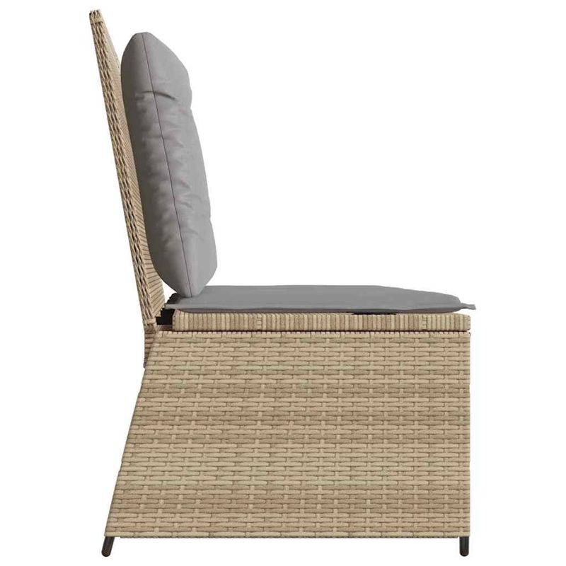 Casa si Gradina - Gradina si terasa - Mobilier exterior - Bancute de gradina - Banca de gradina cu perna Bej Rattan poli - Infinity.ro