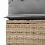 Casa si Gradina - Gradina si terasa - Mobilier exterior - Bancute de gradina - Banca de gradina cu perna Bej Rattan poli - Infinity.ro