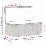 Casa si Gradina - Gradina si terasa - Mobilier exterior - Bancute de gradina - Banca de gradina cu perna Bej Rattan poli - Infinity.ro