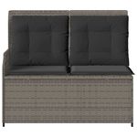 Casa si Gradina - Gradina si terasa - Mobilier exterior - Bancute de gradina - Banca de gradina cu perna Gri Rattan poli - Infinity.ro