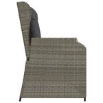 Casa si Gradina - Gradina si terasa - Mobilier exterior - Bancute de gradina - Banca de gradina cu perna Gri Rattan poli - Infinity.ro