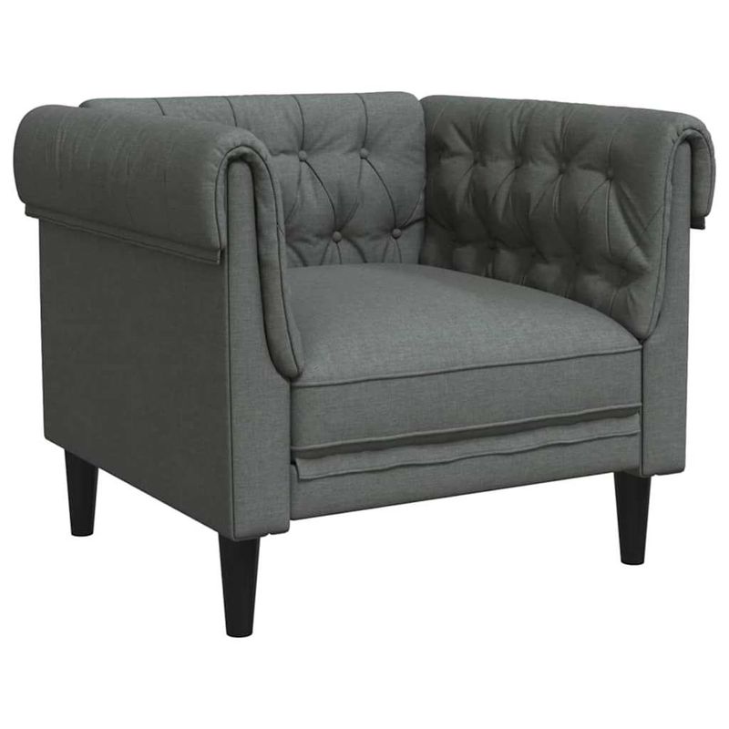 Casa si Gradina - Mobilier - Canapele si coltare - Canapele - Set de canapea 3 pcs Gri inchis tesatura - Infinity.ro