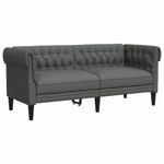 Casa si Gradina - Mobilier - Canapele si coltare - Canapele - Set de canapea 3 pcs Gri inchis tesatura - Infinity.ro