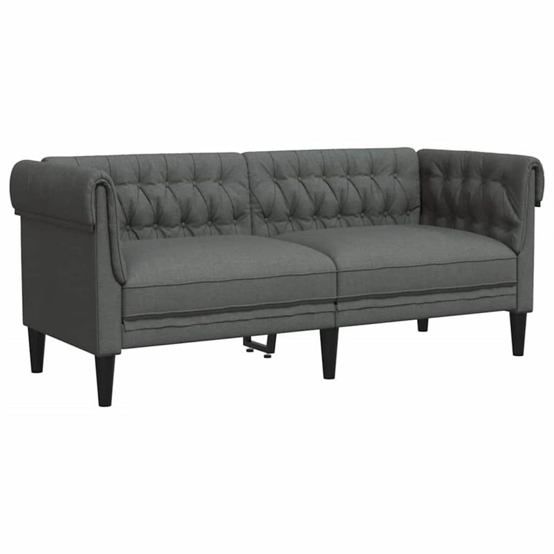 Casa si Gradina - Mobilier - Canapele si coltare - Canapele - Set de canapea 3 pcs Gri inchis tesatura - Infinity.ro