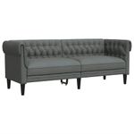 Casa si Gradina - Mobilier - Canapele si coltare - Canapele - Set de canapea 3 pcs Gri inchis tesatura - Infinity.ro