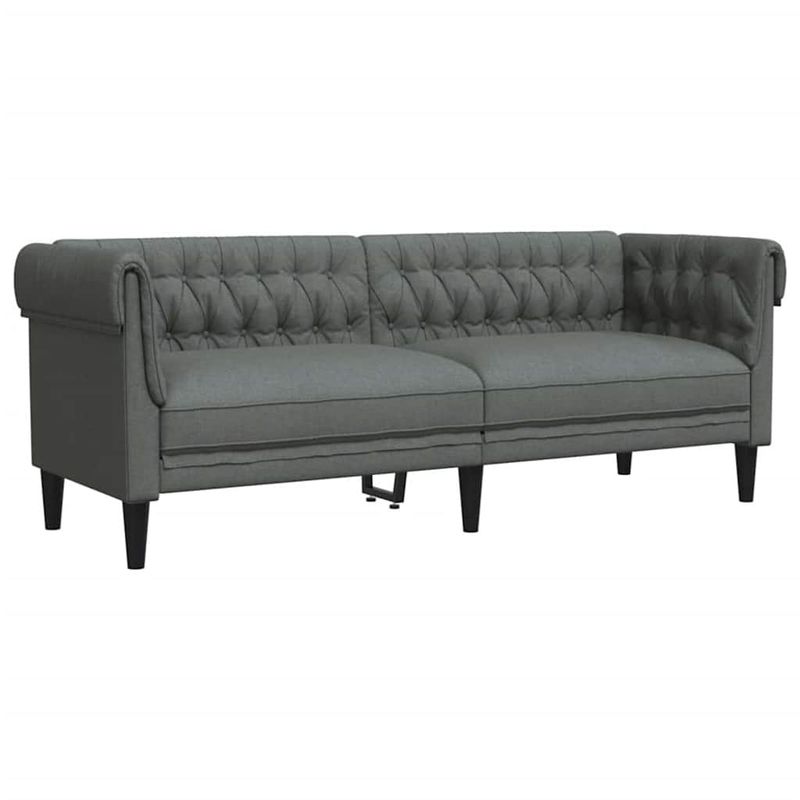 Casa si Gradina - Mobilier - Canapele si coltare - Canapele - Set de canapea 3 pcs Gri inchis tesatura - Infinity.ro