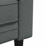 Casa si Gradina - Mobilier - Canapele si coltare - Canapele - Set de canapea 3 pcs Gri inchis tesatura - Infinity.ro