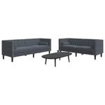 Casa si Gradina - Mobilier - Canapele si coltare - Canapele - Set de canapea 2 pcs Gri inchis Catifea - Infinity.ro