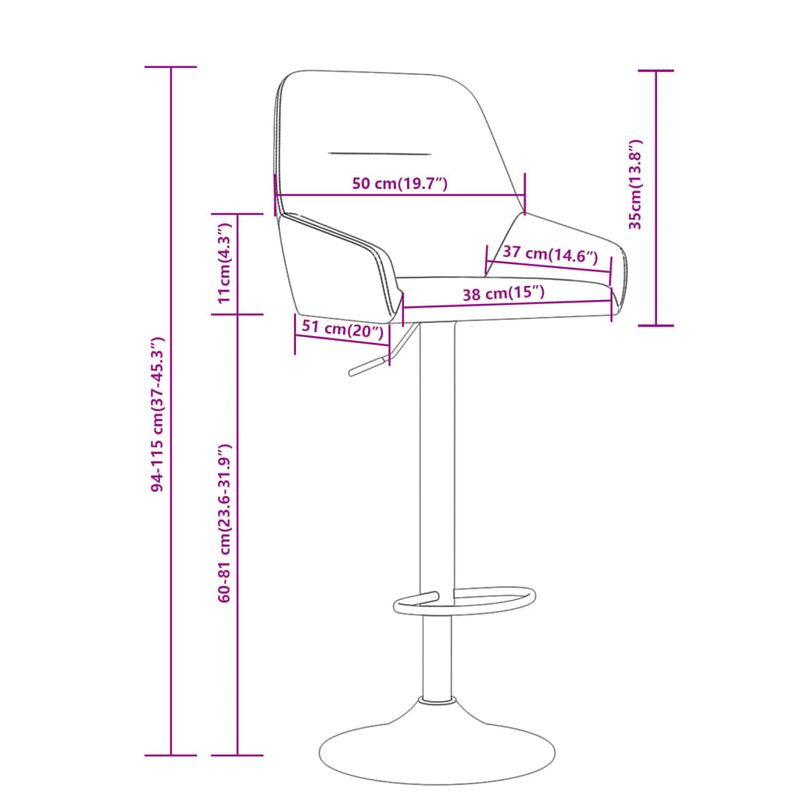 Casa si Gradina - Mobilier - Scaune si fotolii - Scaune - Scaune de bar, 2 buc., rosu vin, material textil - Infinity.ro