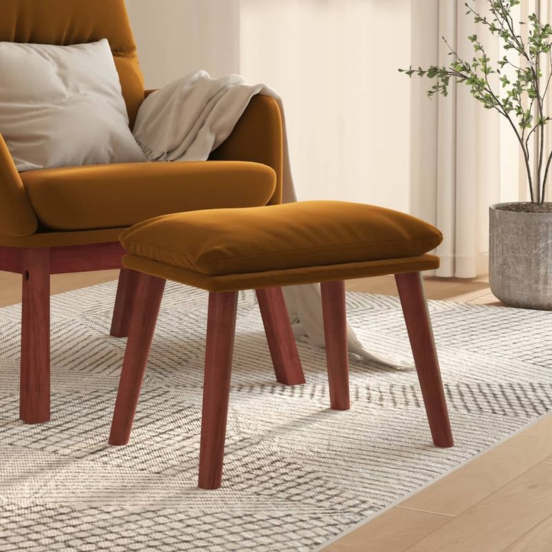 Casa si Gradina - Mobilier - Scaune si fotolii - Tabureti - Taburet, maro, 45x29,5x35 cm, catifea - Infinity.ro
