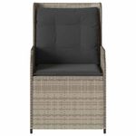 Casa si Gradina - Gradina si terasa - Mobilier exterior - Bancute de gradina - Banca de gradina cu perna 2 pcs Gri deschis Rattan poli - Infinity.ro