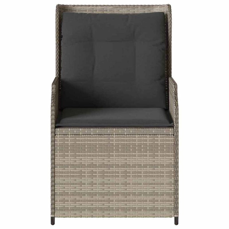 Casa si Gradina - Gradina si terasa - Mobilier exterior - Bancute de gradina - Banca de gradina cu perna 2 pcs Gri deschis Rattan poli - Infinity.ro