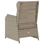 Casa si Gradina - Gradina si terasa - Mobilier exterior - Bancute de gradina - Banca de gradina cu perna 2 pcs Gri deschis Rattan poli - Infinity.ro